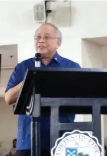  ??  ?? Fr. Joel Tabora, SJ, President of the Ateneo de Davao University