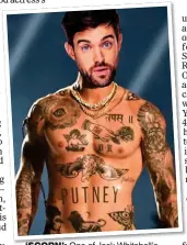  ??  ?? ‘SCORN’: One of Jack Whitehall’s Instagram pictures, in which he sports tattoos like comedian Pete Davidson