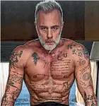  ??  ?? Gianluca Vacchi attributes his good health to regularly freezing his body in a ‘‘cryo-sauna’’.