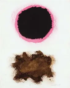  ??  ?? Adolph Gottlieb (1903-1974), Untitled, 1970 (#30). Acrylic, 23¾ x 18¾ in., signed, dated and numbered. Estimate: $80/120,000