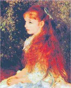  ??  ?? Una obra de Renoir. El retrato de Iréne Cahen D’anvers.