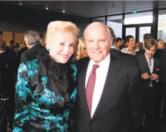  ?? Catherine Bigelow / Special to The Chronicle ?? Charles Johnson with his wife, Ann, at SFMOMA’s 75th Anniversar­y Dinner in May 2010.