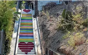  ??  ?? Silver Lake’s Micheltore­na Stairs make the perfect photo stop.