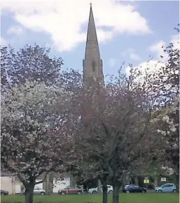  ?? ?? Towering sight A church spire in the Scottish Borders town of Peebles