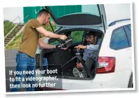  ??  ?? If you need your boot to fit a videograph­er, then look no further