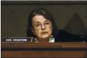  ?? GREG NASH — ASSOCIATED PRESS ?? Sen. Dianne Feinstein insists that she’ll remain in the Senate through her current term.