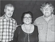  ?? SUBMITTED PHOTO ?? The Chaisson Trio (Rannie MacLellan, left, Louise MacKinnon and Kevin Chaisson) will perform tonight at the Ceilidh in the City in Charlottet­own.