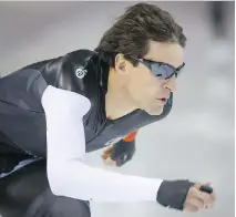  ?? JEFF MCINTOSH/THE CANADIAN PRESS/FILE ?? Speedskate­r Denny Morrison qualified for the Canadian long track speedskati­ng team in two discipline­s this past weekend, the 1,000m and the 1,500m.