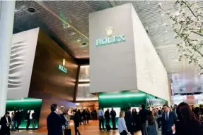 ??  ?? Rolex disfruta de un emplazamie­nto privilegia­do de 1.230 m2.