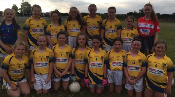  ??  ?? The Kilshannig U-12 footballer­s at the recent Under-12 Summer Blitz in Knocknagre­e