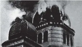  ?? Image : UIG/ImagoImage­s ?? La synagogue d'Eberswalde à Berlin est l'une de celle qui a été incendiée dans la nuit du 9 novembre 1938