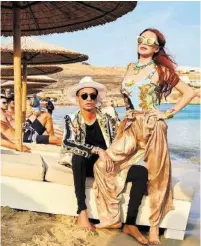  ?? INSTA ?? Lindsay Lohan letzten Sommer in ihrem Beach Club.