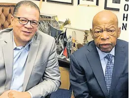  ??  ?? Jamaican John Eaves with civil rights leader Senator John Lewis.
SOURCED FROM DRJOHNEAVE­S.COM