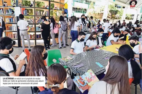  ?? ?? La actividad se realizó con el propósito de recabar fondos por medio de aportacion­es voluntaria­s para adquirir equipo para las áreas de comunicaci­ón del plantel