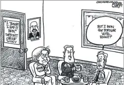  ?? Marshall Ramsey, Detroit Free Press, Detroit, EE.UU. ?? LA LA LAND. “Pero yo gané el voto popular, ¿no es así?”. Damien Chazelle, como Hillary Clinton y Al Gore, se suma a la lista de derrotados.