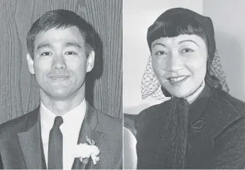  ?? AP ?? Bruce Lee in 1966 and Anna May Wong in 1946. Their heirs receive (and often deny) steady merchandis­ing proposals featuring the Hollywood legends.