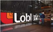  ?? AARON VINCENT ELKAIM/THE CANADIAN PRESS FILE PHOTO ?? Loblaw reported its first-quarter profit was up 19 per cent from last year.