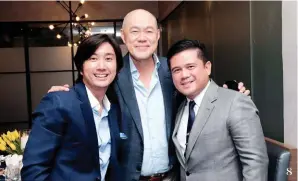  ??  ?? 8 JP Tuason, Felix Ang, and Mike Lagman