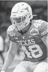  ?? Ken Murray / Icon Sportswire ?? Linebacker Jake Ehlinger joined Texas as a walk-on in 2019 and never appeared in a game for the Longhorns.