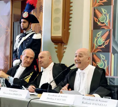  ?? (Foto Rensi) ?? L’analisi Marcovaler­io Pozzato (al centro) è il procurator­e regionale della Corte dei Conti