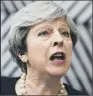  ??  ?? THERESA MAY: Prime Minister outlined her plans at a European Council summit last night.