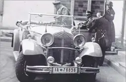  ??  ?? Luftwaffe chief Hermann Göring gets into a car