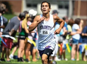  ?? File photo ?? St. Raphael standout Pedro Mayol finished second at Monday’s freshman state championsh­ip meet in a time of 13 minutes, 21 seconds, just two seconds behind state champion Blake Santos of La Salle.