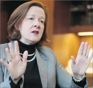  ?? Gavin Young/calgary Herald ?? Premier Alison Redford tells the Herald priority areas will be spared cuts.