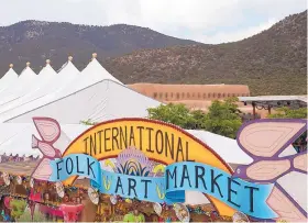  ?? COURTESY OF IFAM ?? The Internatio­nal Folk Art Market is creating a new tent dedicated to ‘innovative’ artists for 2017 and 2018.