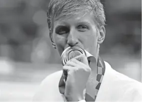  ??  ?? Kieran Smith took bronze in the men’s 400 freestyle.