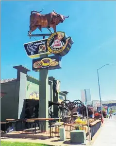  ?? Alexa V. Morgan St. George Spectrum ?? THE FUROR over the copper bull statue outside Steve Ward’s bar and restaurant has resulted in the loss of his hard-liquor license.