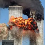  ??  ?? Atrocity... The World Trade Centre attack