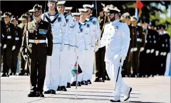  ?? MICK TSIKAS/AAP IMAGE ?? A new report alleges Australian forces killed dozens of Afghans. Above, an honor guard in Canberra, Australia.