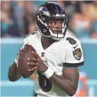  ?? JASEN VINLOVE/USA TODAY SPORTS ?? Ravens rookie QB Lamar Jackson threw for 9,043 yards and 69 TDs while at Louisville.