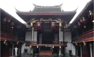  ??  ?? The Sanshan Guild Hall on Zhongshan Road S. is the only well-preserved guildhall in Shanghai.