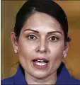  ??  ?? KIT PLEDGE: Priti Patel