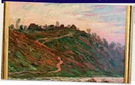  ??  ?? ‘NOT QUITE RIGHT’:
The French landscape supposedly painted by Monet