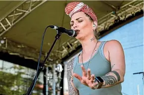  ?? ?? Hollie Smith’s first solo album in five years showcases her vocal range, on show at the Great Kiwi Beer Festival in Hamilton in March this year.