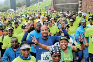  ?? / NELSONMAND­ELA.ORG ?? Participan­ts celebrate Mandela’s legacy in the streets of Pretoria during the 2019 edition of the Remembranc­e race.