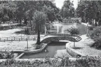  ?? University of Texas at San Antonio Special Collection­s ?? The swimming pool at San Pedro Springs Park is seen circa 1927-1931. The pool hasn’t changed much in the decades since.