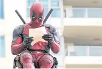  ??  ?? Ryan Reynolds as Deadpool.