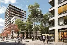  ??  ?? Parková čtvrť Podobu budov v plánované čtvrti navrhlo devět architekto­nických ateliérů. Vizualizac­e: Central Group