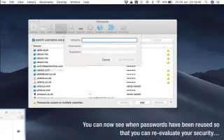  ??  ?? You can now see when passwords have been reused so that you can re-evaluate your security…