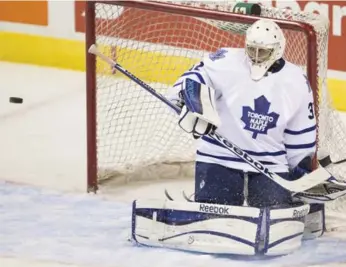  ?? GEOFF ROBINS/TORONTO STAR FILE PHOTO ?? Garret Sparks knows that goaltender­s must be mentally strong if they want to make it in the NHL.