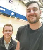  ??  ?? Matt with Andrew Bogut