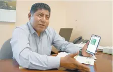  ??  ?? Floriberto Vásquez Ruiz, subsecreta­rio de la Semaedeso, informó que la aplicación será lanzada al público a principios de agosto.