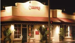  ?? Miami Herald archives ?? Christy’s restaurant, a fixture in Coral Gables since 1978, was sold. But the longtime general manager signed a new lease to continue to run it in the same location.