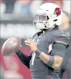  ?? DARRYL WEBB – THE ASSOCIATED PRESS ?? Former Oklahoma star Kyler Murray has led the Arizona Cardinals to a 5-0 record by passing for 1,512 yards and accounting for 13 touchdowns.