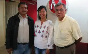  ?? LETICIA GUTIÉRREZ ?? Arturo Castillo, Laura Ahumada y Rubén García.