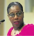  ??  ?? Home Affairs Minister Ayanda Dlodlo